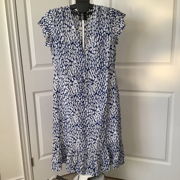 Rails; med,Royal blue &white,midi dress - Picture 1 of 11